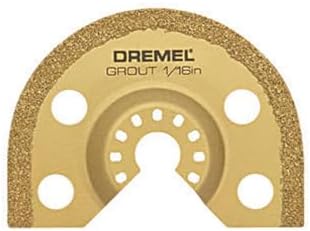 Dremel MM501-1/16-Inch Oscillating Multitool Blade for Grout Removal, Fast Cutting Carbide Accessory - Universal Quick- Fit Interface Fits Bosch, Makita, Milwaukee, and Rockwell