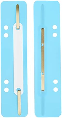Durable 690106 Flexi Fastener Binders Plastic Holder with Universal Perforations 60/80-80 mm Spacing - Size 34 x 150 mm - Optimal Capacity 200 Sheets - Colors Blue lot of 250