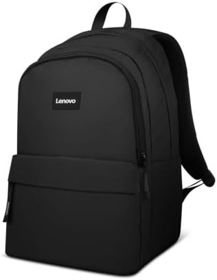 Lenovo 16-inch Commuter Backpack B10, Lightweight 30L Laptop Backpack, Water-Resistant Travel Bag with 6 Storage Compartments, Anti-Theft Pocket & Luggage Strap, Fits Up to 16" Laptop, Black