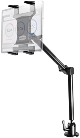 ARKON Mounts Heavy-Duty Drill-Base Tablet Mount with 22" Arm , Universal Tablet Fit , Solid Drill Base , 22" Adjustable Solid Arm , Compatible with iPad, Samsung, Google, Huawei, and more