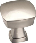 Amerock 10 Pack 1-1/4" Square Stature Satin Nickel Cabinet Knob