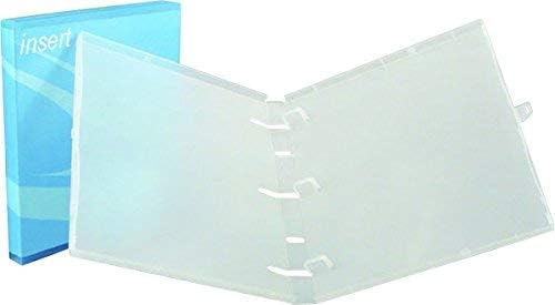 UniKeep 3 Ring View Binder - Binder Case is Fully Enclosed - Available in White, Clear, or Black and in Different Spine Sizes (Pack of 3, Clear, 1.0 Inch)