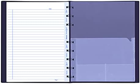 Blueline MiracleBind Notebook, 1-Subject, Medium/College Rule, Purple Cover, (75) 9.25 x 7.25 Sheets