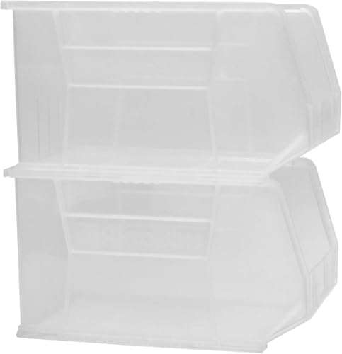 Akro-Mils 30260 AkroBins Plastic Storage Bins, 18"x11"x10", Clear, 6-Pack