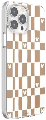 PopSockets iPhone 13 Pro Max Phone Case w/MagSafe- Mickey Latte Check