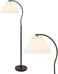 JONATHAN Y Devon 60.5" Modern Glam Arc Floor Lamp, Black