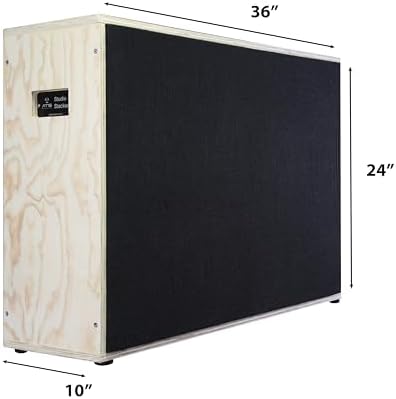 ATS Acoustics Studio Stacker Gobo Bass Trap 24"x36"x10" (Black, Pine Case)