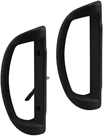 PRIME-LINE C 1326 Sliding Door Handle Set, Mortise, Diecast Metal, White Powder Coated Finish, Single Pack