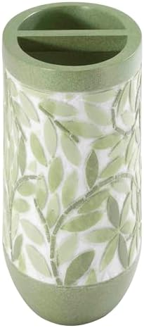 Avanti Linens - Toothbrush Holder, 100% Hand-Painted Resin Bathroom Accessories, Botanical Home Decor (Stratford)