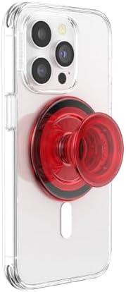 PopSockets Phone Grip for MagSafe, Magnetic Holder- Danger Red
