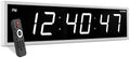 Ivation Oversized Digital Wall Clock with Large LED Display & Timer, 48"