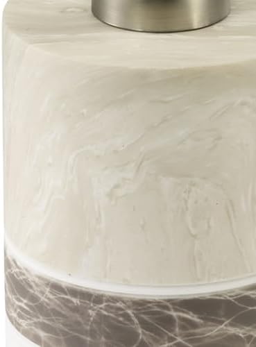 IZOD – Lotion Pump, Hand-Painted Resin with Color-Blocked Marble Design, Soap or Lotion Dispenser for Bathroom, Kitchen or Vanity (Tidal)