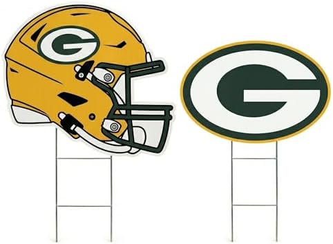 NFL Logo & Helmet 2 Pack Yard Sign Set
