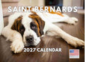 Saint Bernard Calendar 2027 Monthly Wall Calender 12 Month