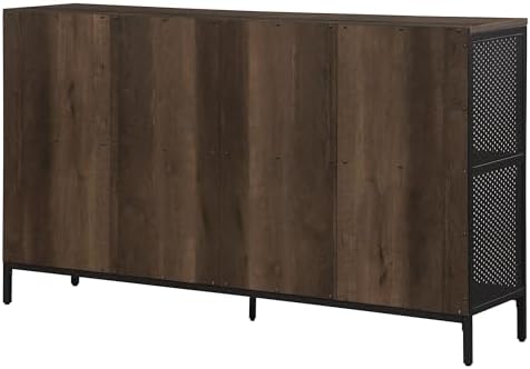 OSP Home Furnishings Ace Contemporary Modern Storage Bookcase with Shelves, 2- Shelves, 8 Cubes, Ozark Ash Finish