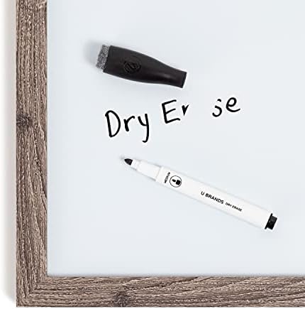 U Brands Fine Tip Dry Erase Markers with Eraser, Low Odor Whiteboard Markers Fine Tip, Assorted Bright Colors, Set of 16