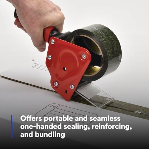 3M Scotch Box Sealing Tape Dispenser HR83, Portable, Versatile, 3 in
