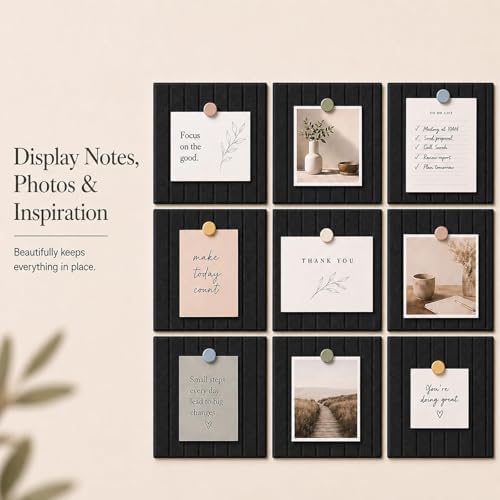 Stripe Felt Bulletin Board Tiles, Cork Board Alternative 24 x 36 in