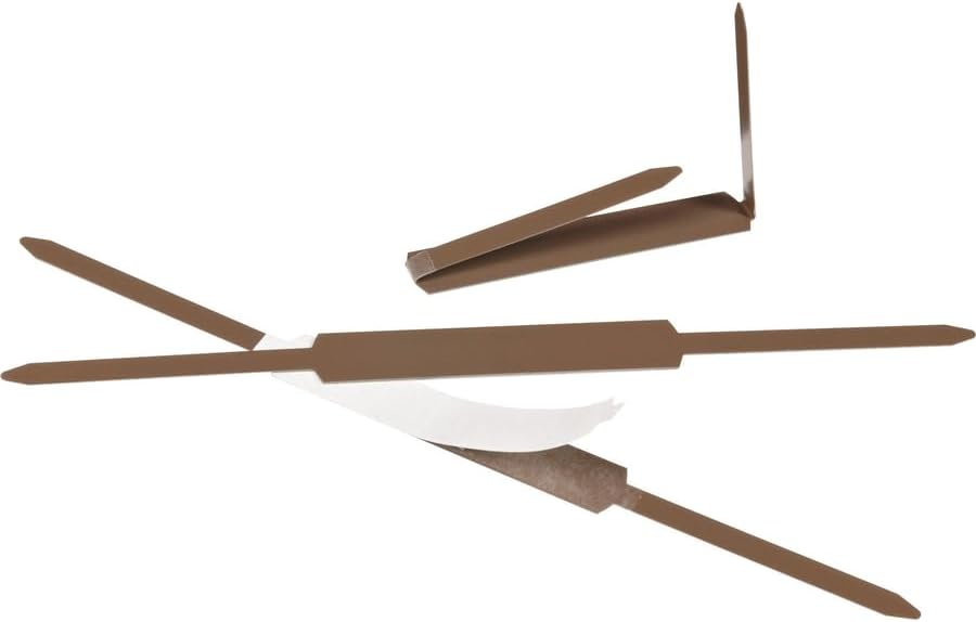 ACCO Self-Adhesive Fasteners, 2" Capacity, Premium, 100 Fasteners/Box (70021), Brown (Pack of 3)