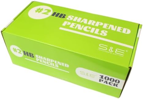 S & E TEACHER'S EDITION Pre-sharpened #2 Pencils, 1000 Count