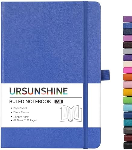 Ruled Notebook/Journal - Classic Lined Journal/Notebook, 5.3'' x 8.26''