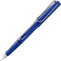 LAMY safari blue - Fountain Pen with ergonomic grip & polished steel nib in size B - ideal for any Writing & Calligraphy - including LAMY T 10 blue cartridge - Right-Handed