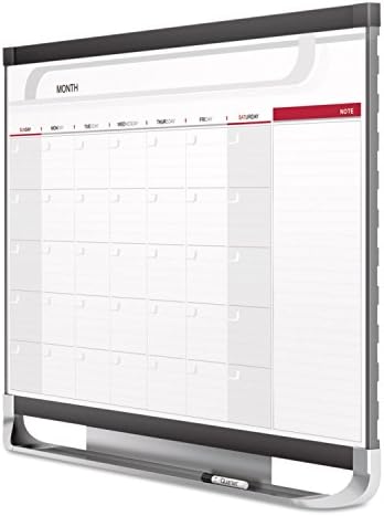 Quartet Dry Erase Calendar Board, Planner, Magnetic Whiteboard, 3' x 2', Yearly, Total Erase Surface, Prestige 2 (CP32P2)