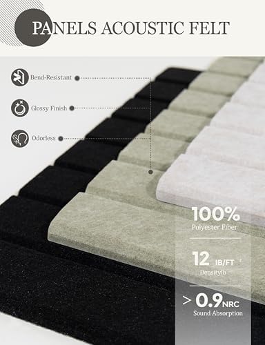 Felt Bulletin Board Tiles 48" x 36", Large Pin Board Wall Organizer Alternative, Self Adhesive Felt Wall Panels with 50 Push Pins & Storage Pouch for Office, Bedroom and Study Room, Black