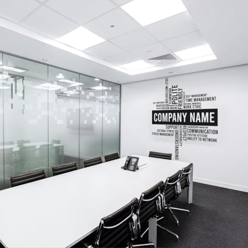 Elegant Workspace Decal: Office Wall Stickers for Aesthetic Enhancement 94 x 94