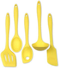 Chef Craft Premium Silicone Kitchen Tool and Utensil Set, 5 Piece, Yellow
