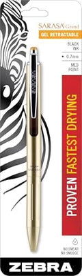 Zebra Pen SARASA Grand Retractable Gel Pen, Black Ink, 0.7mm, 1-Pack