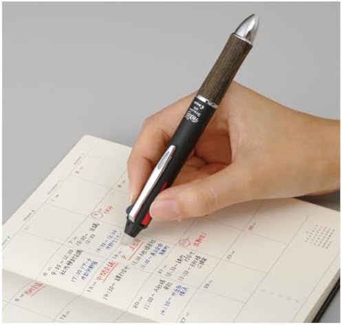 Pilot LKFB-2SEF-DR Erasable Tri-Color Ballpoint Pen, Frixion Ball 3, Wood, 0.5, Deep Red