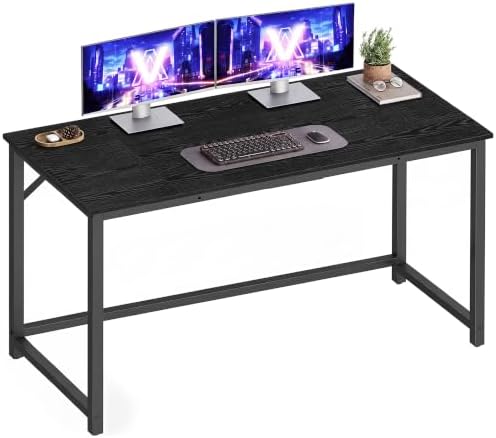 VASAGLE Computer Desk, Steel Frame Gaming Desk for Home Office, 47.2 Inch