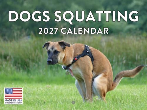 Funny Dog Calendar 2026 White Elephant Gifts for Adults Monthly Wall Calender 12 Month | American Made In The USA