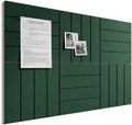 Bumusty 36" x 24" Large Cork Board Alternative, Pine Green