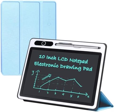10 Inch LCD Writing Tablet Electronic Reusable Board with Cover for Adults