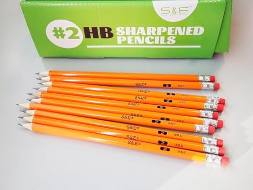 S & E TEACHER'S EDITION Pre-sharpened #2 Pencils, 1000 Count