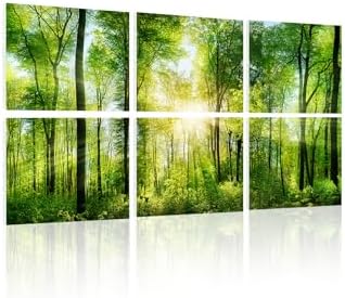 YPY Sound Absorbing Wall Art Forest Trees, Acoustic Panels Sound Proofing