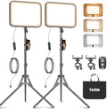 Torjim 12 Inch Video Light Kit for Creators | 30W High Brightness