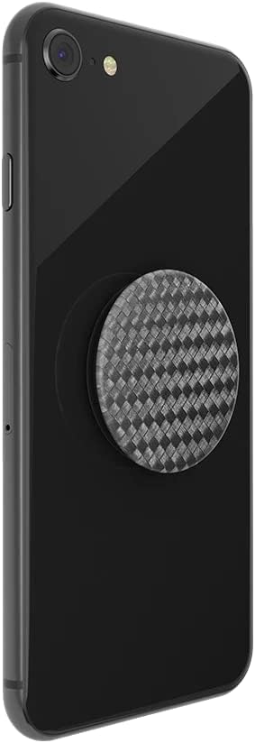 PopSockets Adhesive Phone Grip, Holder- Carbonite Weave | Secure Comfortable Hold, Anti-Drop, Kickstand, Black, Electronic Accessories, For iPad/Kindle/iPhone/Android