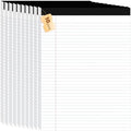 10pcs Legal Pads 8.5 x 11, Perforated White Notepad 8.5x11, 50Sheets/Pad