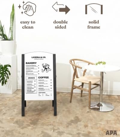 Ilyapa A Frame Whiteboard Easel Sign 20x30 in - Sandwich Signs Outdoor