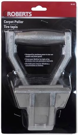 ROBERTS 44479 10-10 Carpet Puller with Manual Clamping Activation for Pulling Carpet During Installation or Removal, Silver