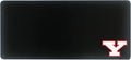 Youngstown State University Classic Cloth Desk Mat, Durable Office Supplies, Non-Slip Base, Responsive Desk Pad with Smooth Cloth Surface, Black