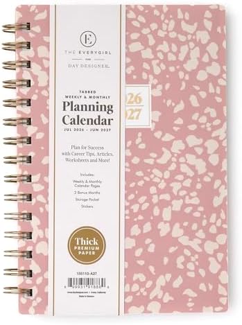 Blue Sky 2026-2027 Weekly & Monthly Academic Planner, 5"x8", Bengala