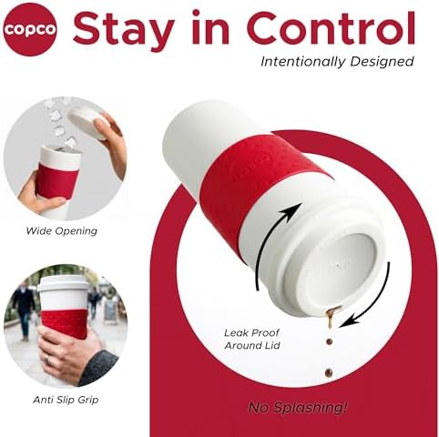 Copco Acadia Travel Mug, 16 Oz - Red, Set of 3