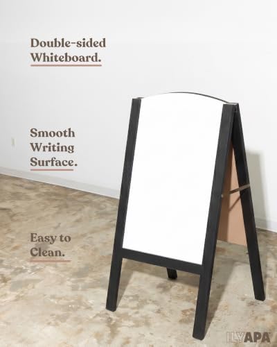 Ilyapa A Frame Whiteboard Easel Sign 18x31.5 in - Sandwich Signs Outdoor