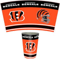 FANMATS 34635 NFL - Cincinnati Bengals Wastebasket | Orange | 15"x10.5"x10.5" | Primary Logo, Helmet, & Wordmark