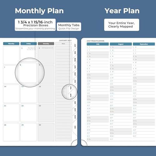Planner 2026-2027 Daily Daily Weekly and Monthly,11.5"x8.5"