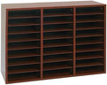 Really Good Stuff Classroom Mahogany Mail Center, 27 Slots